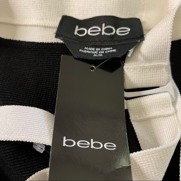 Bebe NWT Color Block Very Stretchy Body-con Dress - Picture 11 of 12